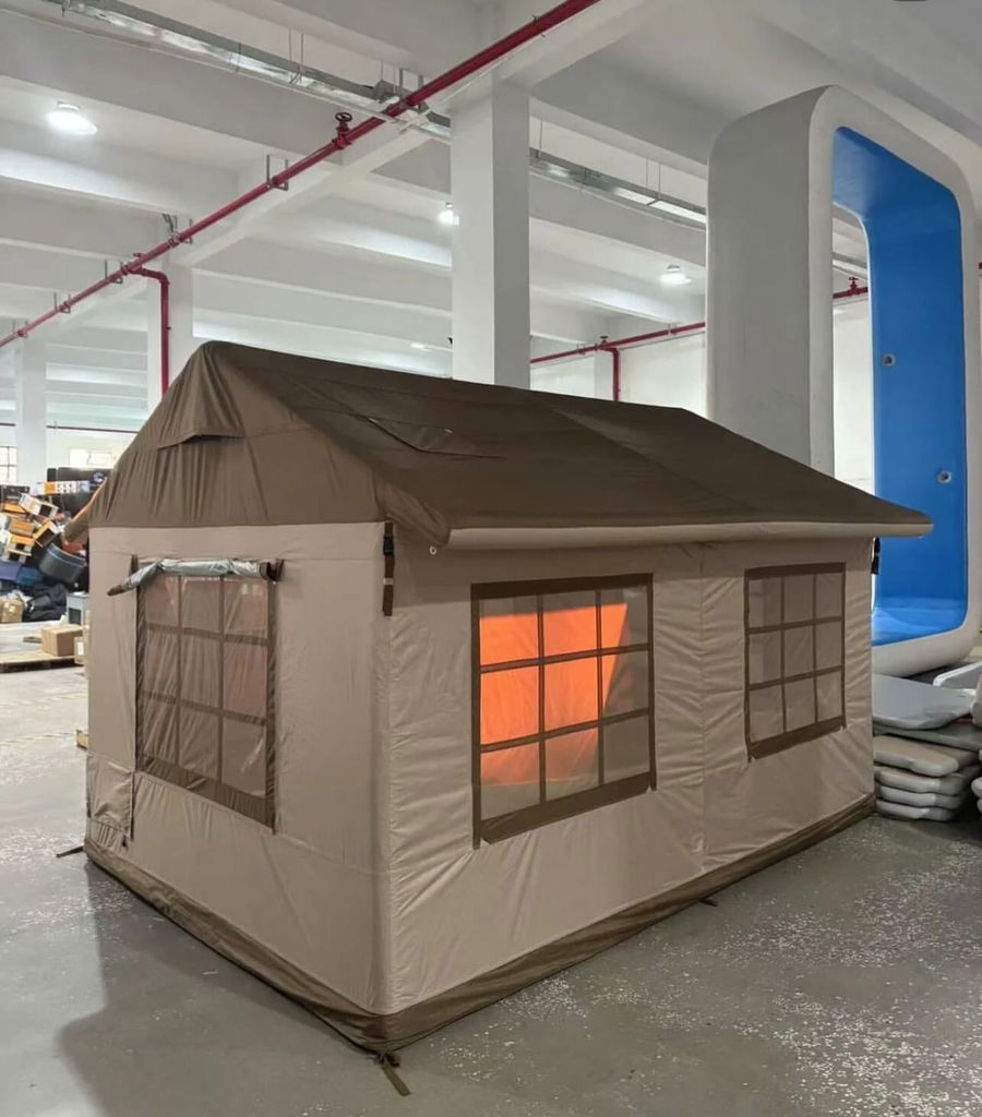 Komplettes Camping-Zelt mit elektrischer Luftpumpe | Kostenloser Versand