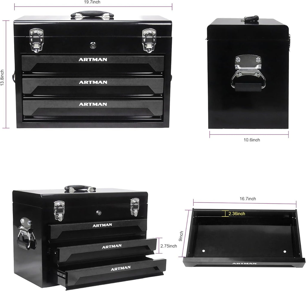 Professional Tool Kit – 489 Pieces with Organizer Case – Complete for Home and Workshop Use