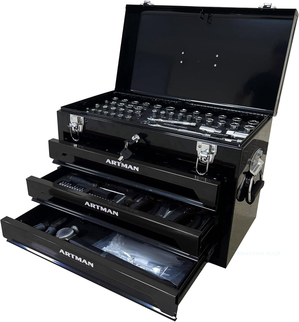 Professional Tool Kit – 489 Pieces with Organizer Case – Complete for Home and Workshop Use