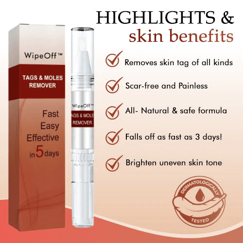 🎁BUY 1 GET 1 FREE🎁WipeOff™ Tags & Moles Remover