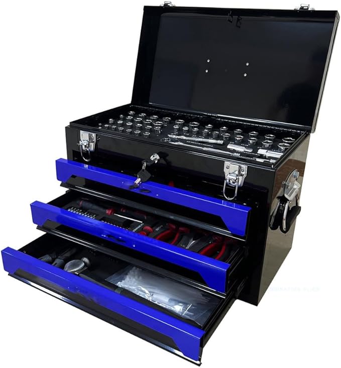 Professional Tool Kit – 489 Pieces with Organizer Case – Complete for Home and Workshop Use