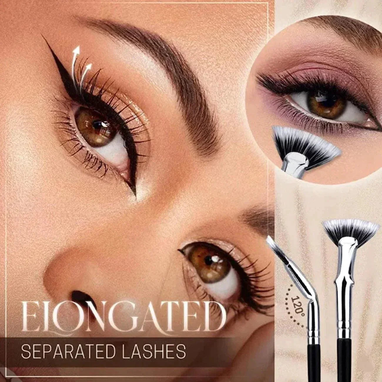 (Hot Sale 59% OFF) - Folding Angle Scalloped Lash Brush