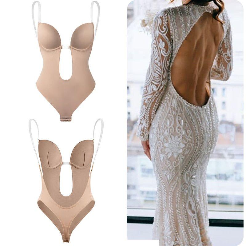 Plunge Backless Bra Bodysuit - 🔥ONLY TODAY Buy 1 Get 2🔥